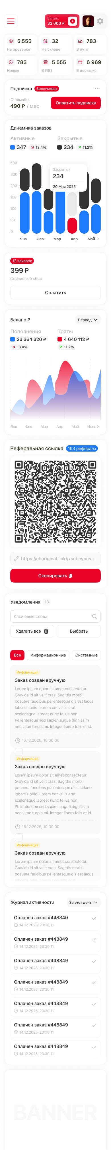 mobile dashboard